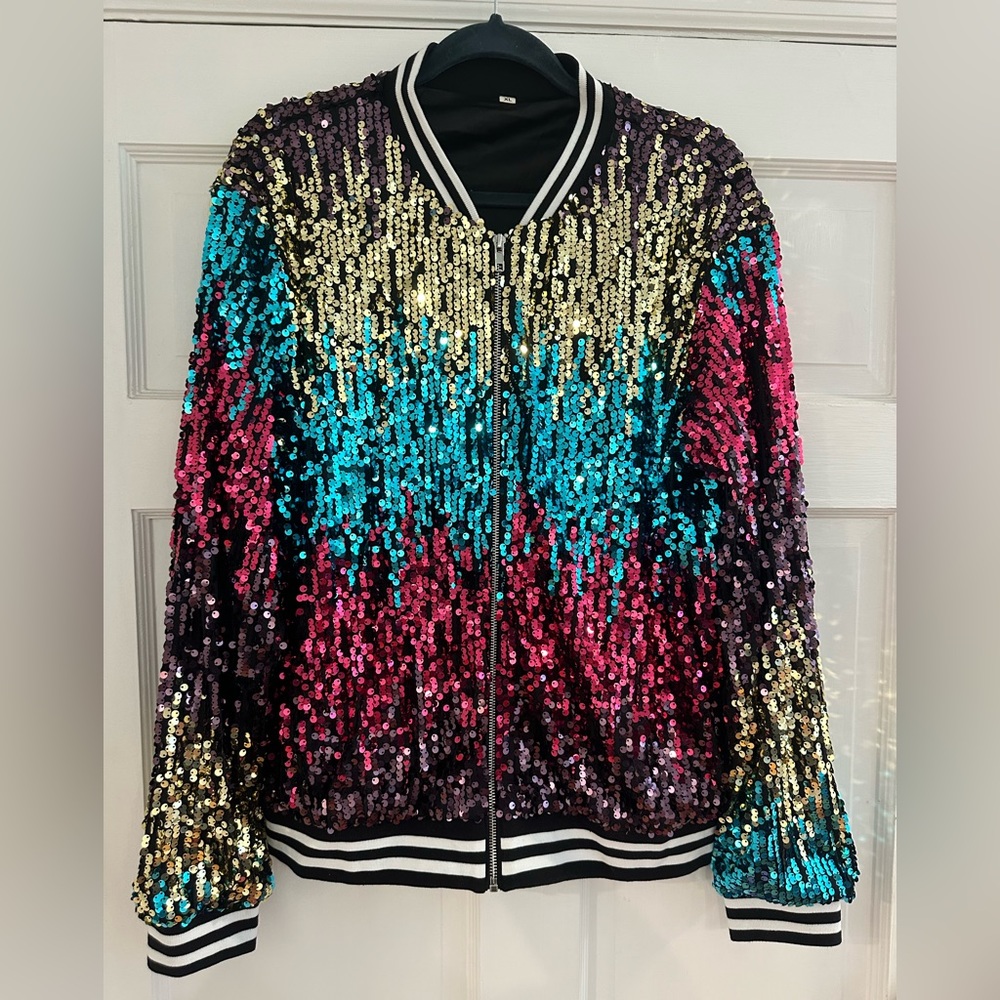 Sequin jacket - perfect for Taylor Swift ERAS Tour.